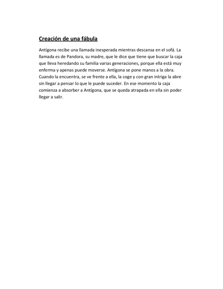 Fábula Inventada | PDF