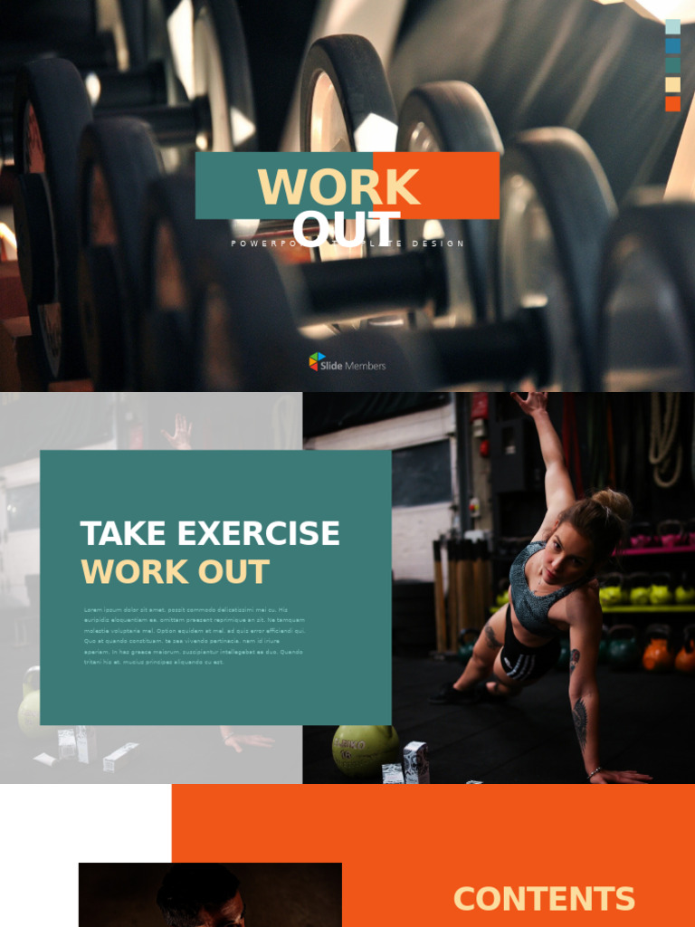 SlideMembers WorkOutPresentationPowerPointTemplatesDesign PW 14015 | PDF