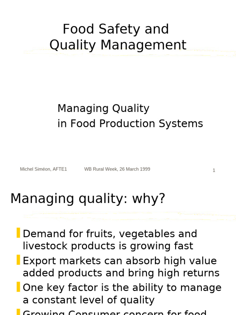 Food Safety[1] | PDF | Hazard Analysis And Critical Control Points