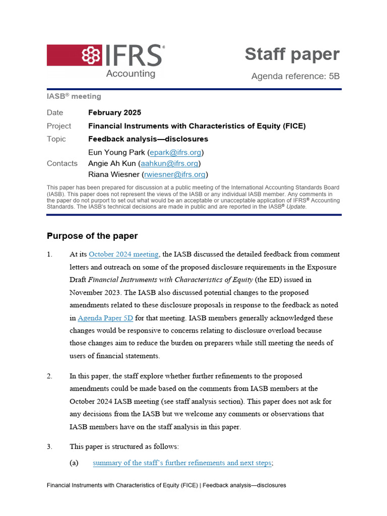 Ap5b Feedback Analysis Disclosures | PDF | International Financial ...