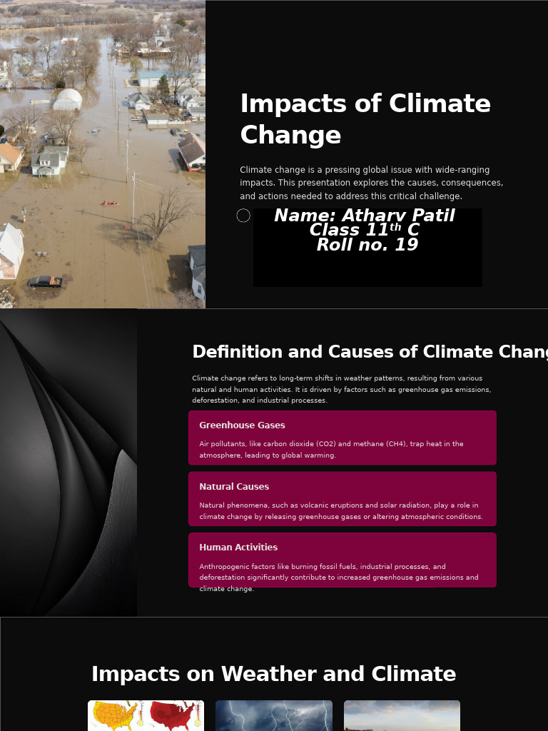 Impact of Climate Change | PDF | Climate Change | Greenhouse Gas