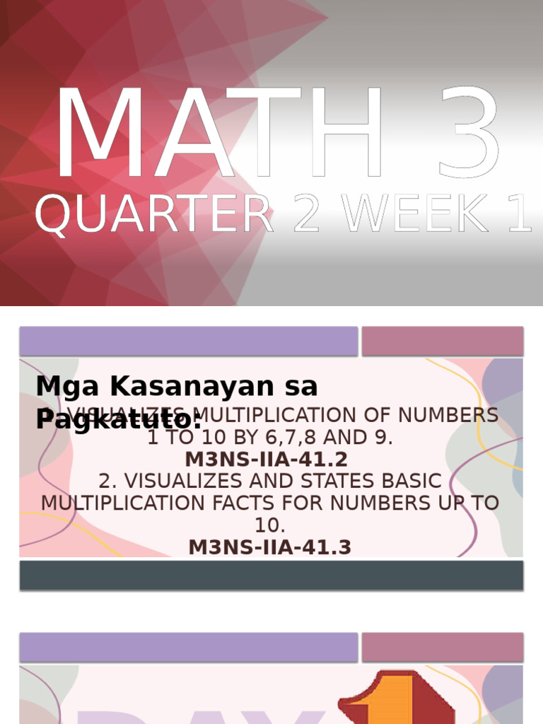 Q2 - Math - PPT - Week 1 | PDF