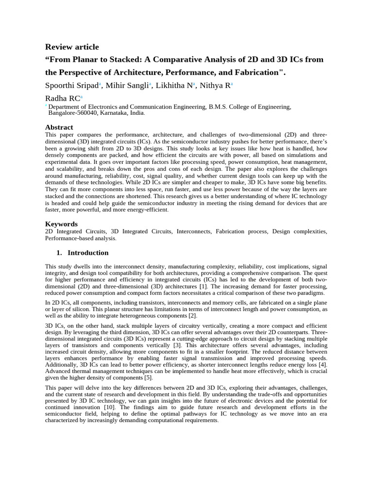 2D_3D_IC_ARTICLE (3) | PDF | Integrated Circuit | Semiconductor Device ...