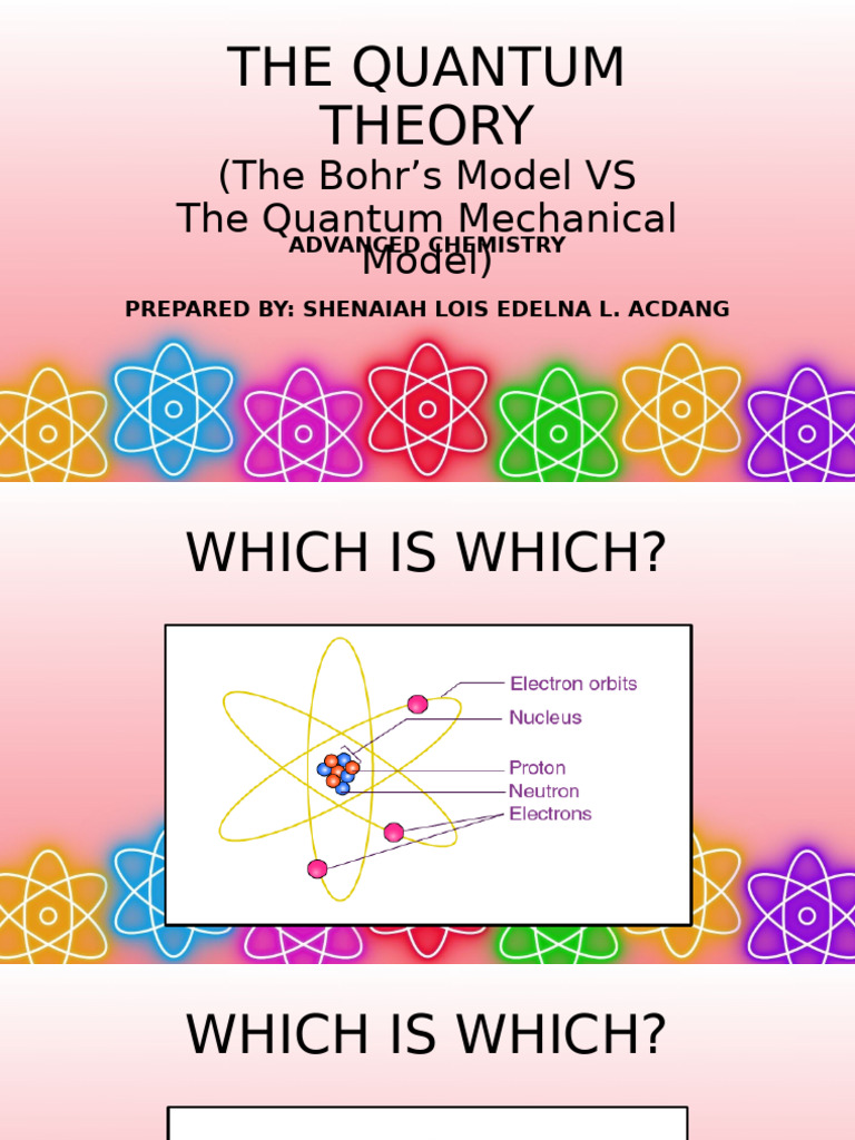 The Quantum Theory Quantum Mechanics | PDF | Atomic Orbital | Electron