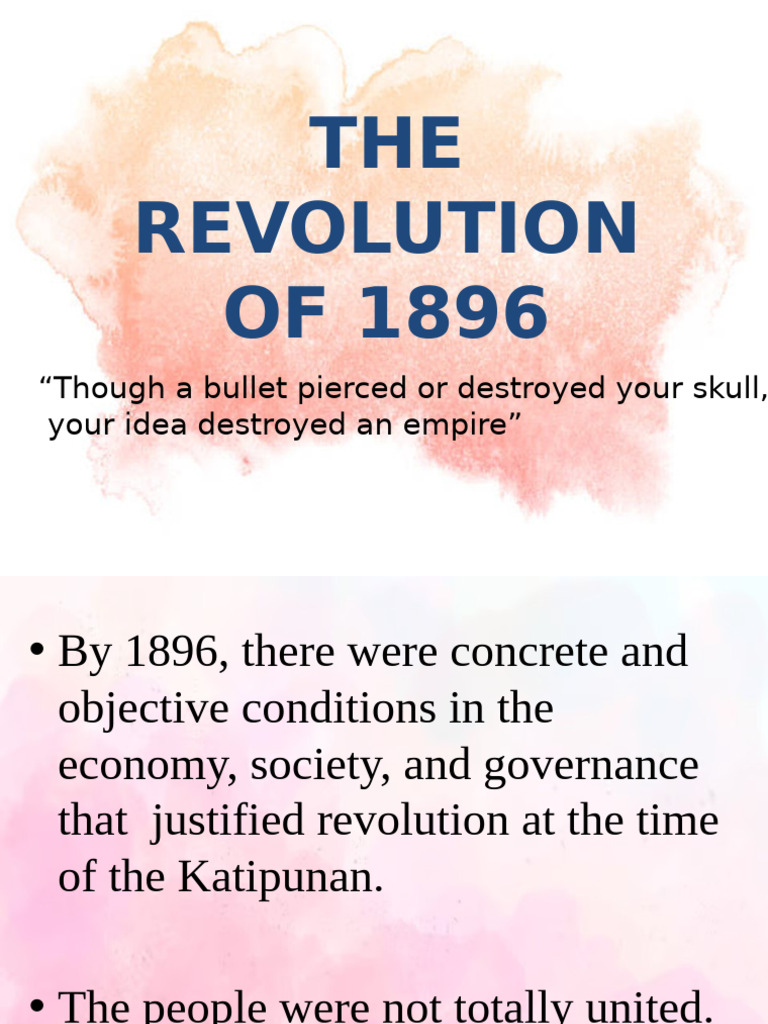 1896 Philippine Revolution Overview | PDF | Spanish East Indies ...