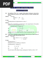 Radioactivity Problem Solutions | PDF