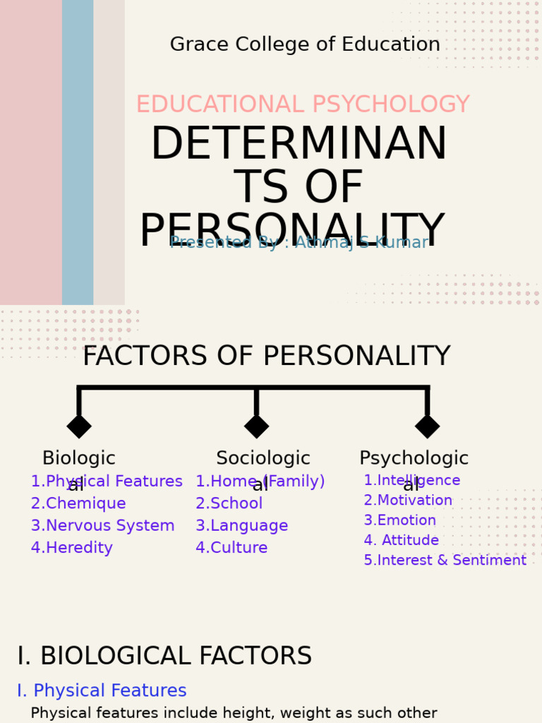 Factors Influencing Personality Development | PDF | Emotions | Intelligence