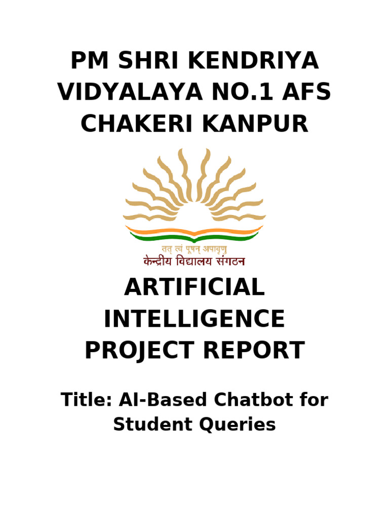 AI Project Work 2024-25 | PDF | Artificial Intelligence | Intelligence ...