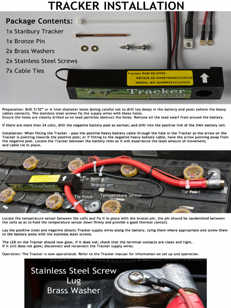 Tracker Install P1 | PDF