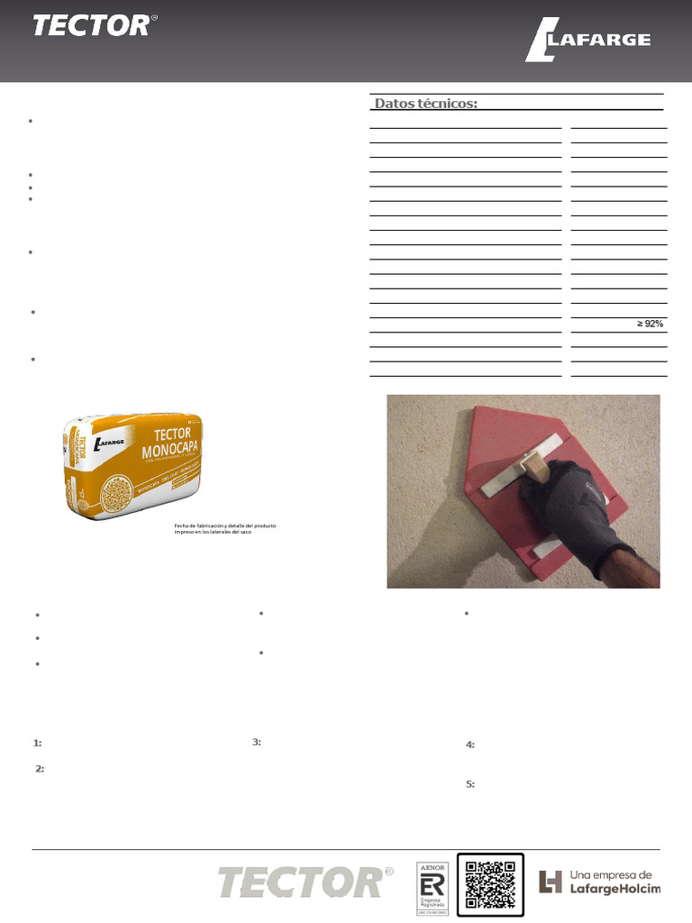Tector Monocapa Raspado | PDF