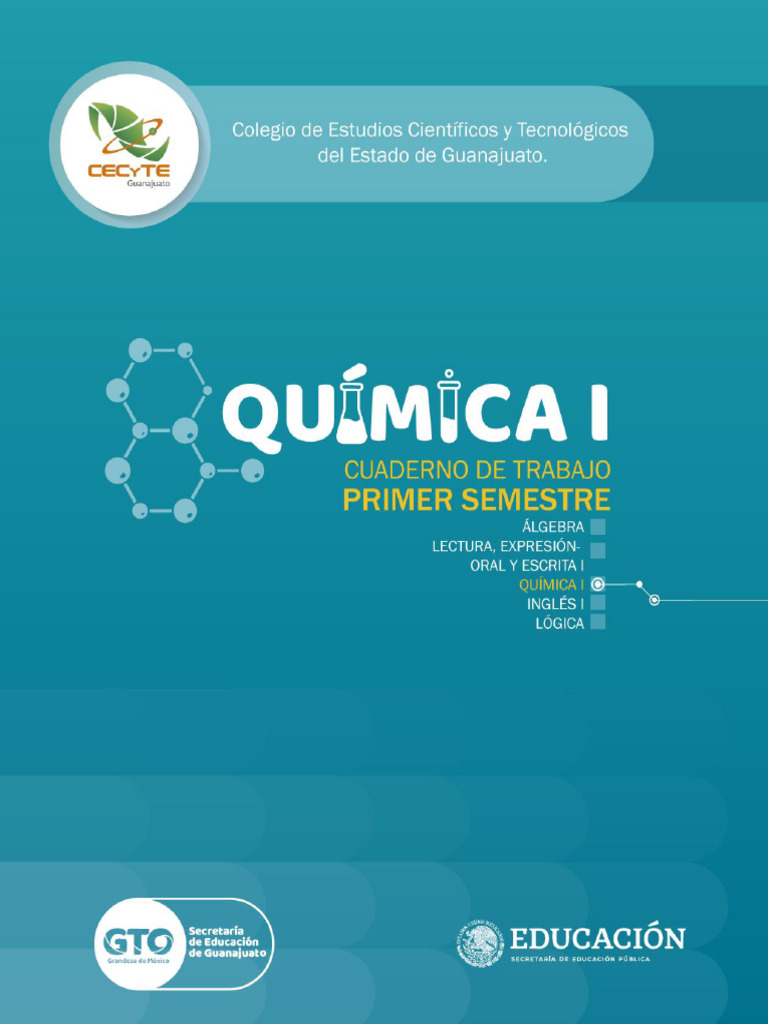Cuaderno de Trabajo de Quimica i 1 | PDF | Química | Importar