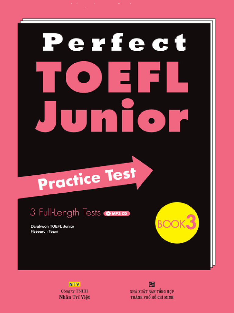 Perfect TOEFL Junior Practice Test 3 | PDF