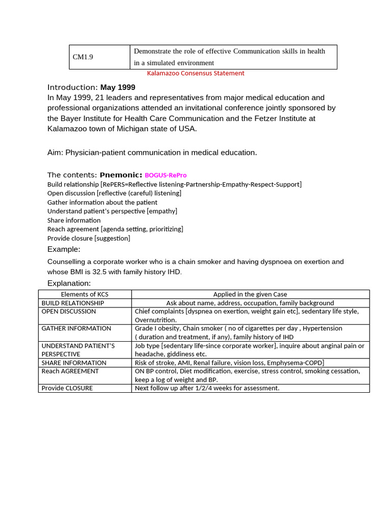 Effective Communication in Healthcare | PDF