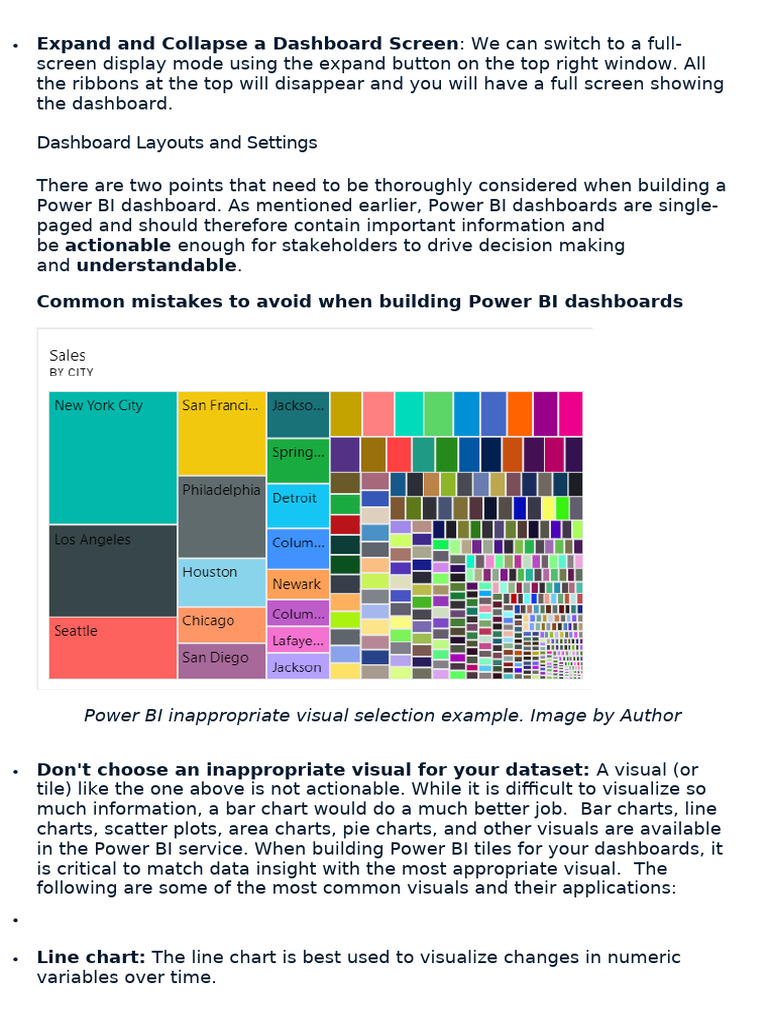 Power BI Dashboard Design Tips | PDF | Chart | Pie Chart
