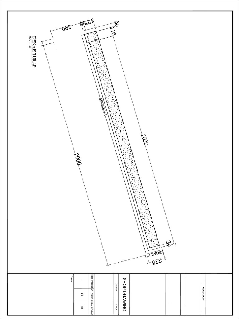 Gambar Detail Desain Turap Beton | PDF