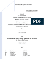 (French) Contribution To The Analysis and Prevention of Blackouts in Power Grids