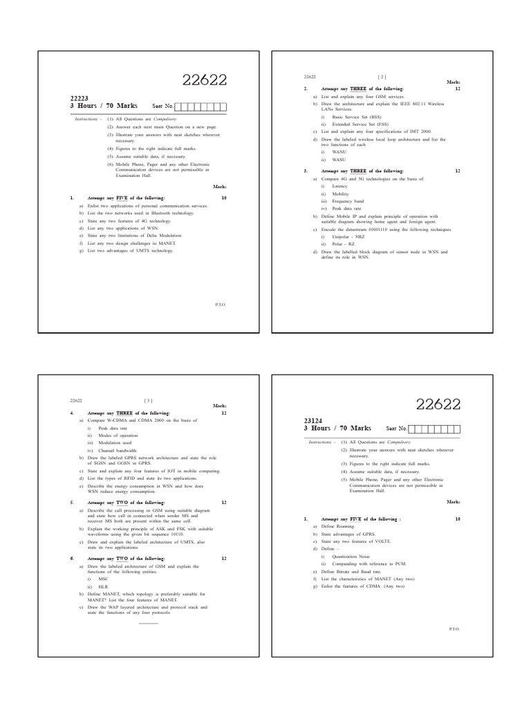 22622 Model Answer Paper Summer 2023 | PDF | Wireless Sensor Network ...