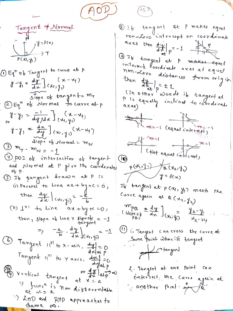 Understanding Tangents and Curves | PDF | Tangent | Mathematical Analysis