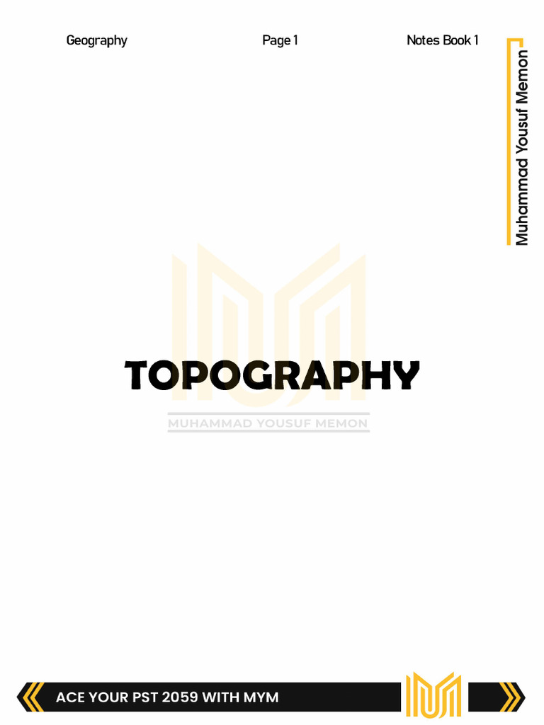 Geography Notes Book 1 (Topography Climate Water Forest Mineral and ...