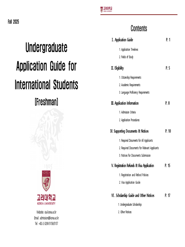 Fall 2025 International Student Guide | PDF | University And College ...