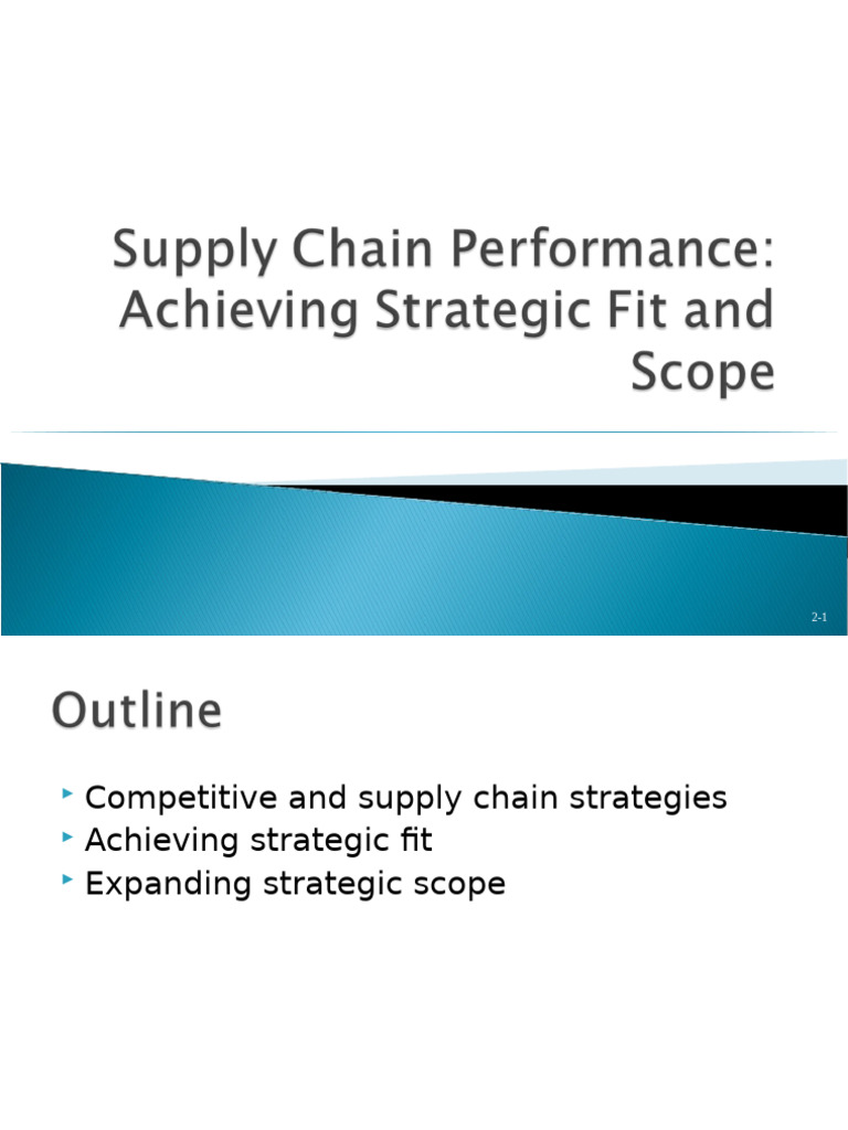 Strategic Fit in Supply Chain Management | PDF | Supply Chain ...