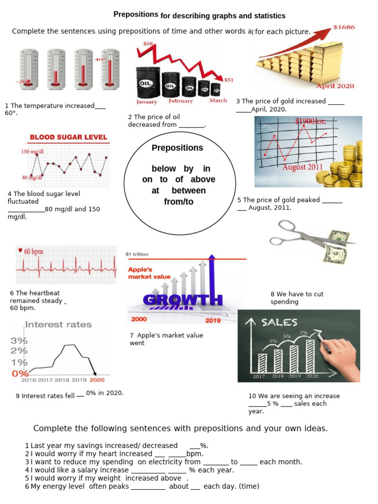 Prepositions For Describing Graphs and Statistics 2020 | PDF