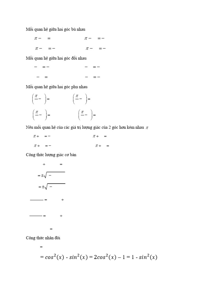 Công TH C 11 | PDF