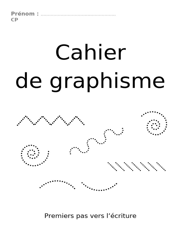 Cahier de graphisme pour maternelle | PDF