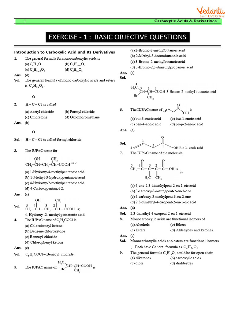 Carboxylic Acids: IUPAC Naming Guide | PDF | Ester | Carboxylic Acid