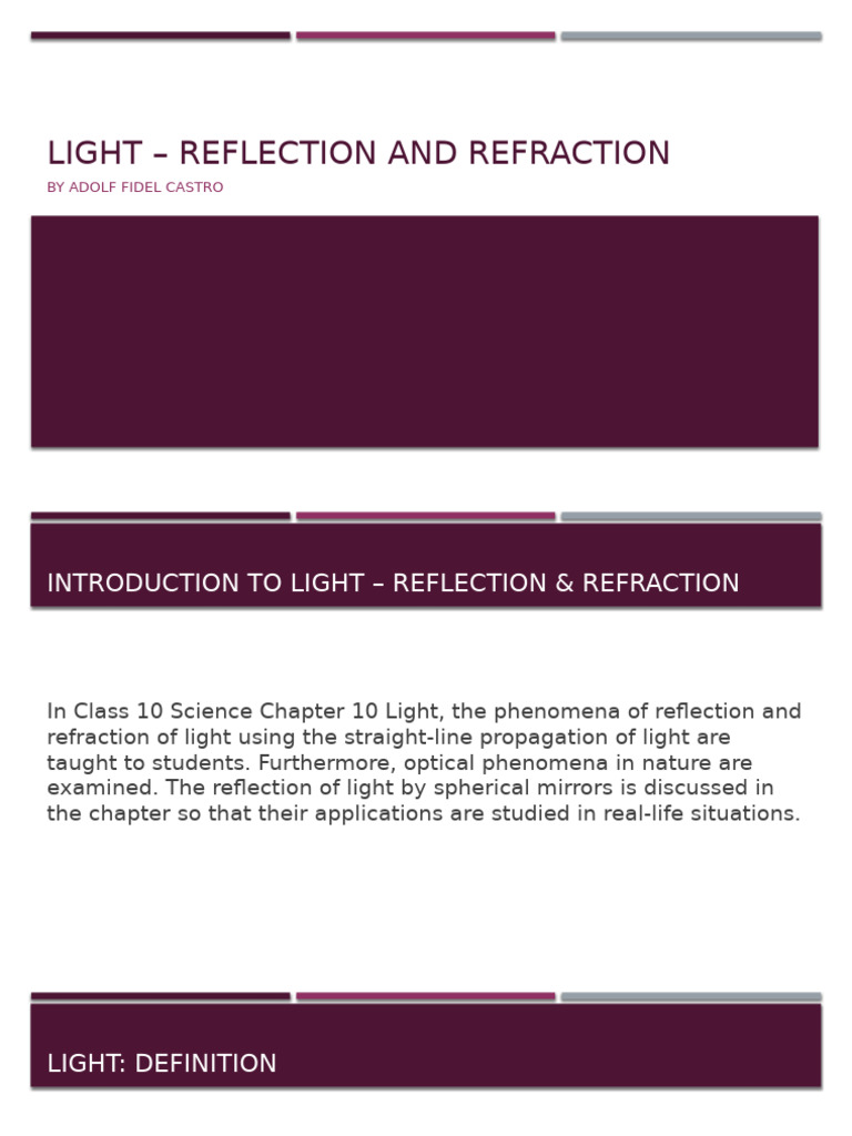 PHYSICS | PDF | Light | Reflection (Physics)