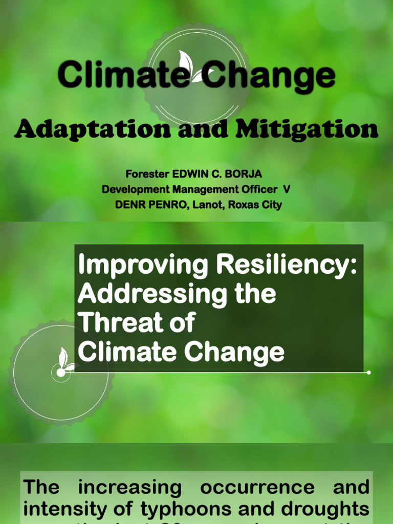 Climate Change Adaptation Strategies | PDF | Climate Change | Biofuel