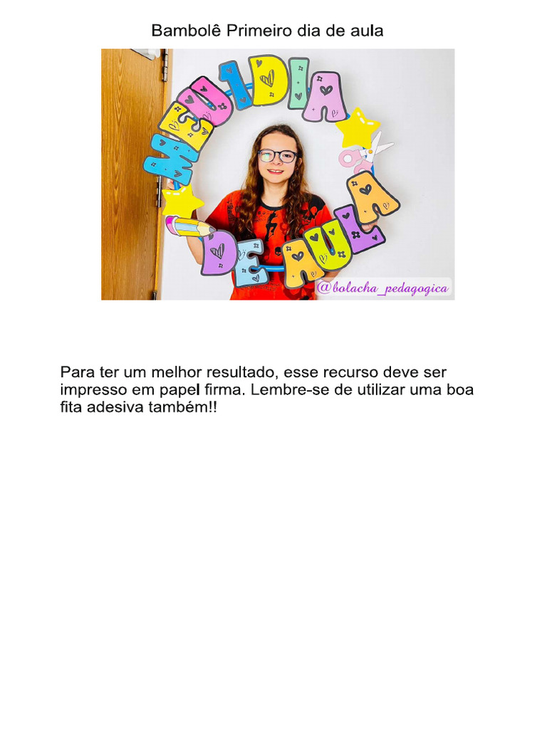 Bambolê Primeirodiadeaula | PDF