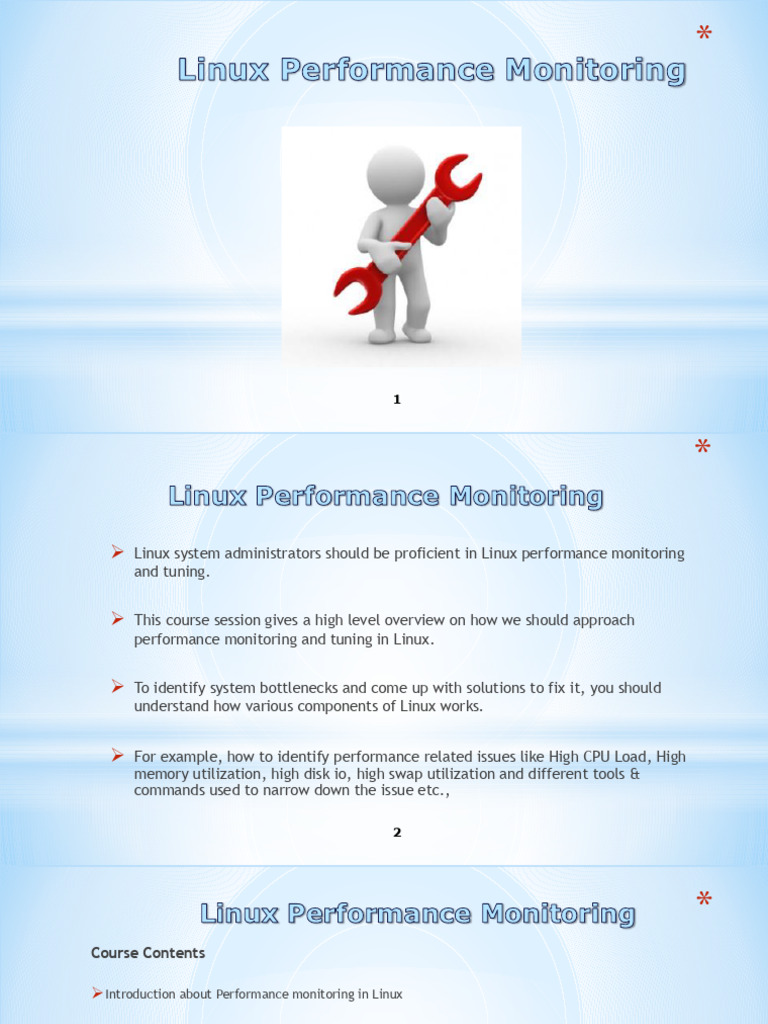 Linux Performance Monitoring - Notes | PDF | Process (Computing ...