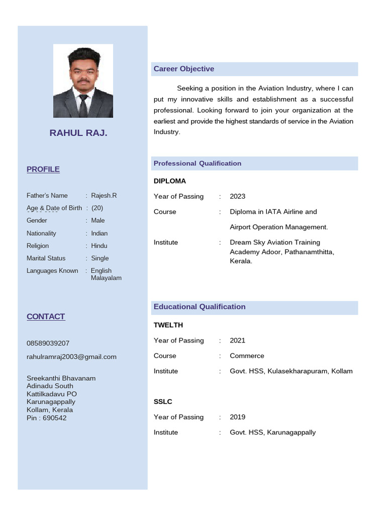 Rahul R 4 I | PDF