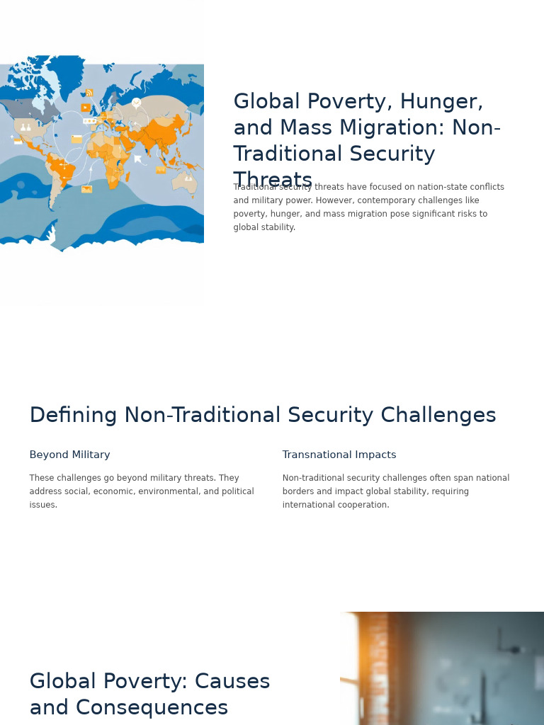 Non-Traditional Security Threats Overview | PDF | Food Security | Hunger