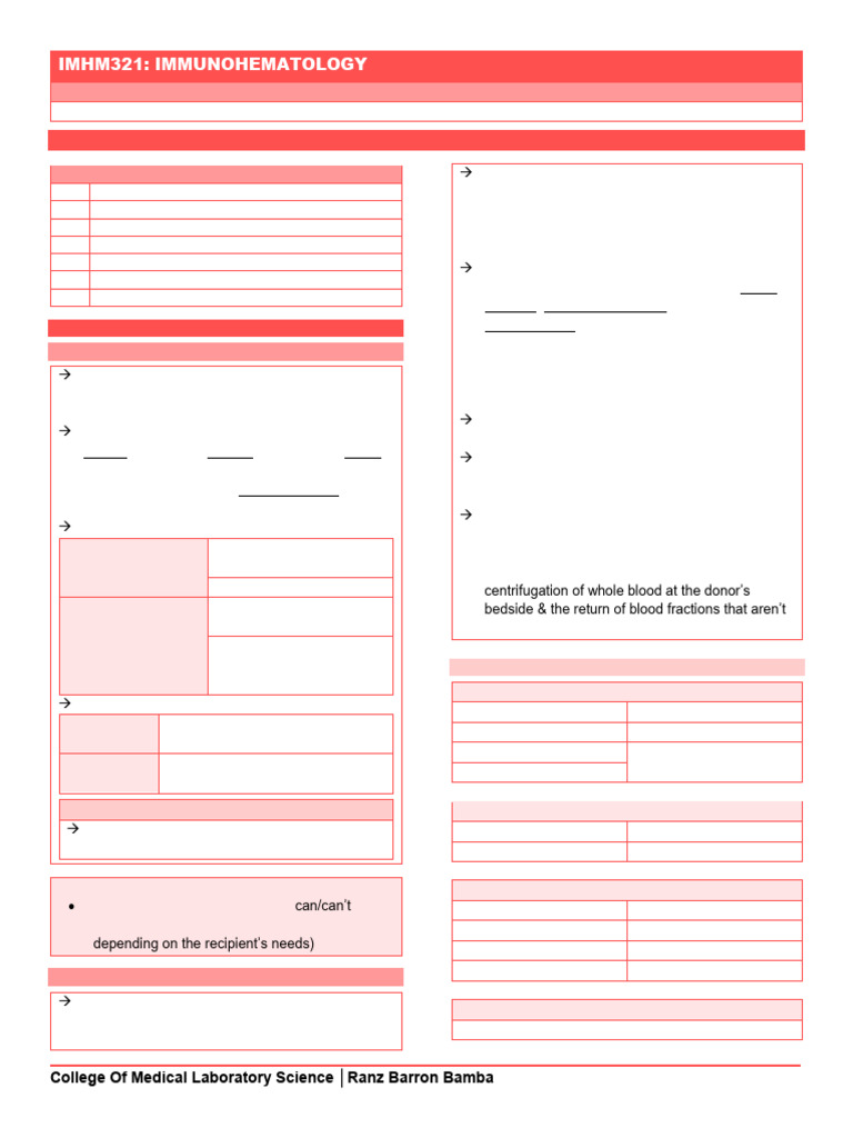 Blood Component Preparation & Therapy | PDF | Blood Plasma | Blood ...