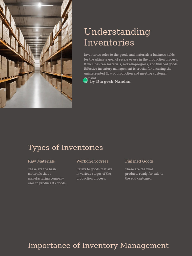 Effective Inventory Management Guide | PDF | Inventory | Lean Manufacturing