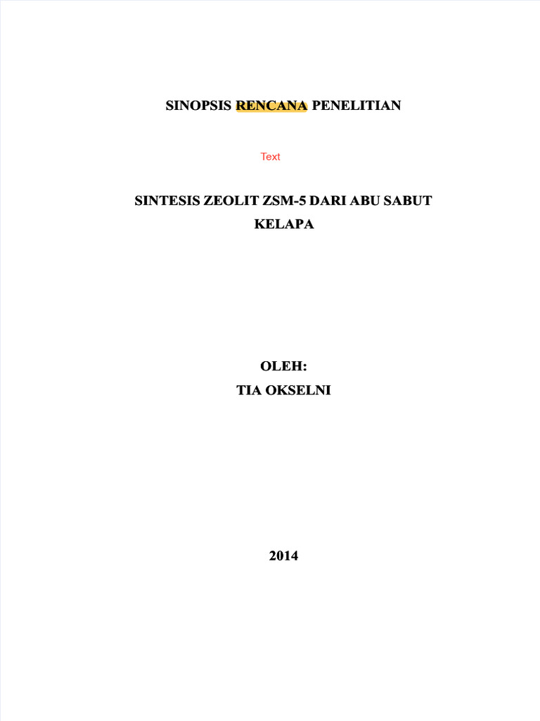 PDF Sinopsis Rencana Penelitian Ipb - Compress | PDF