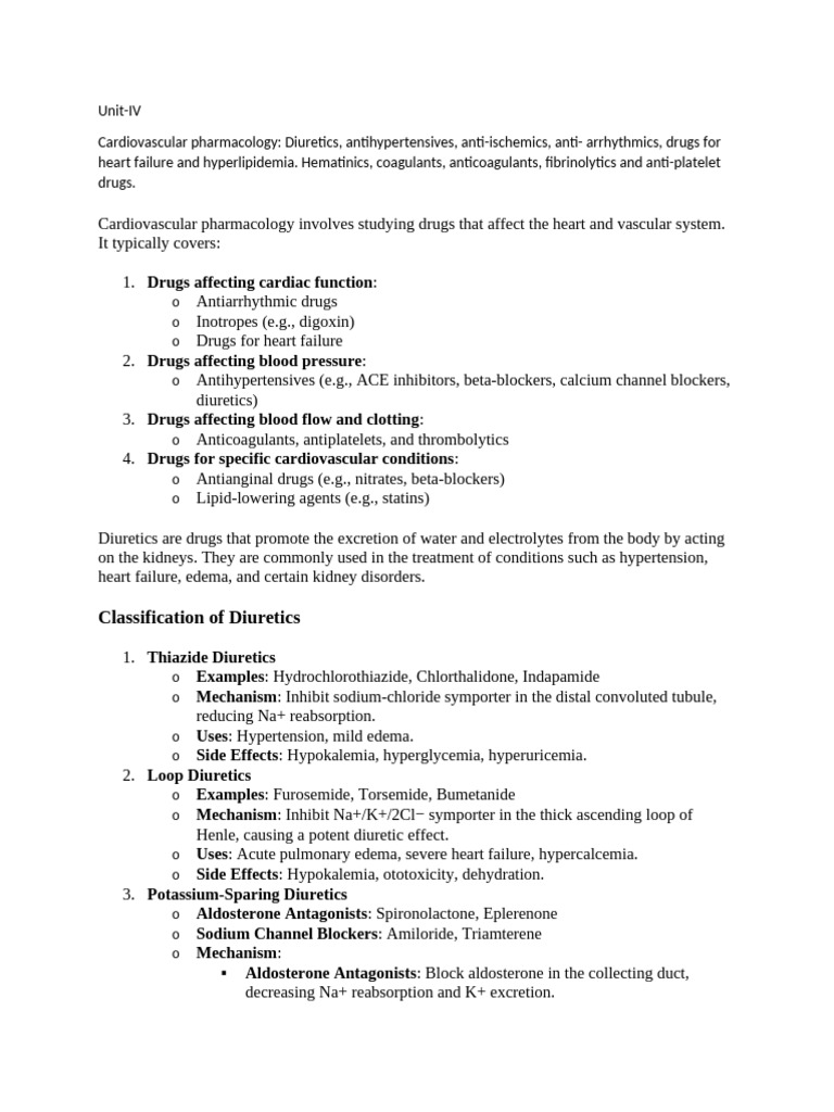 Hyperlipidemia Pharmacology Overview | PDF | Coagulation | Thrombus