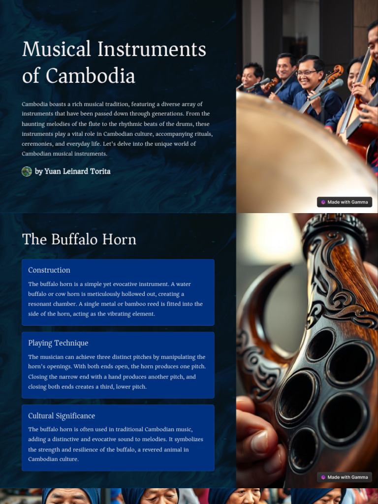 Traditional Musical Instruments of Cambodia | PDF | String Instruments ...