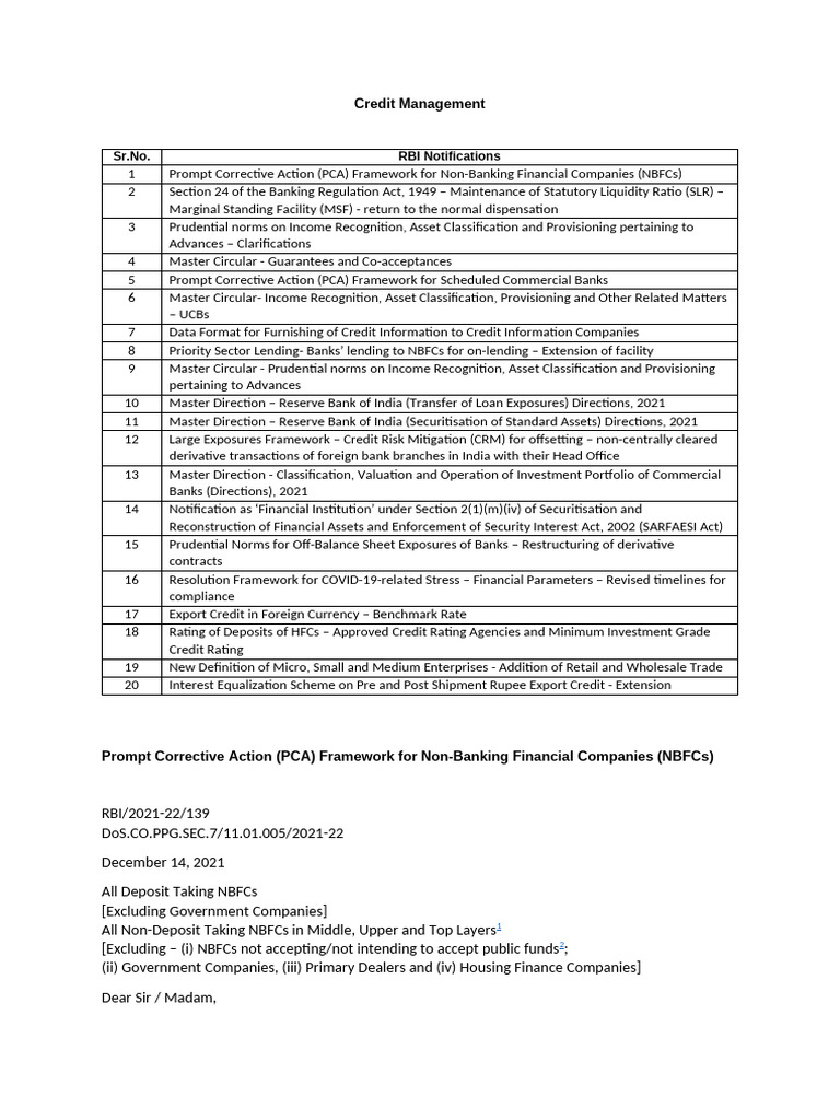 CCP RBI Circulars Jul'21-Dec'21 | PDF | Reserve Bank Of India | Capital ...