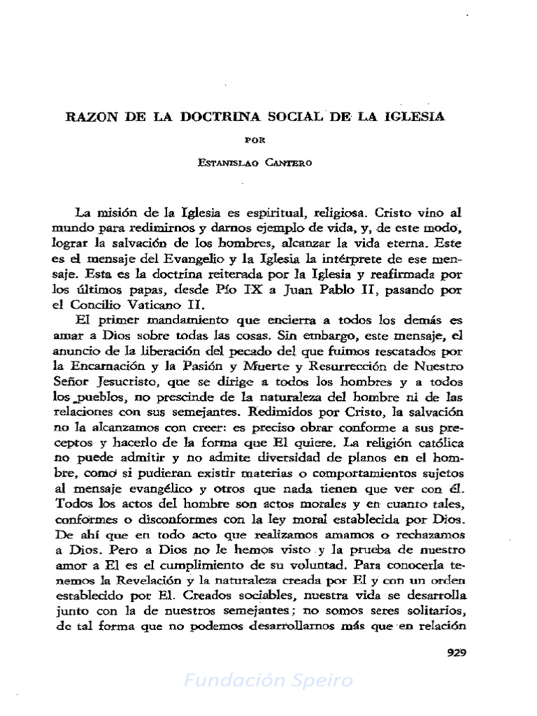 Doctrina Social de la Iglesia: Fundamentos y Principios | PDF | Iglesia ...