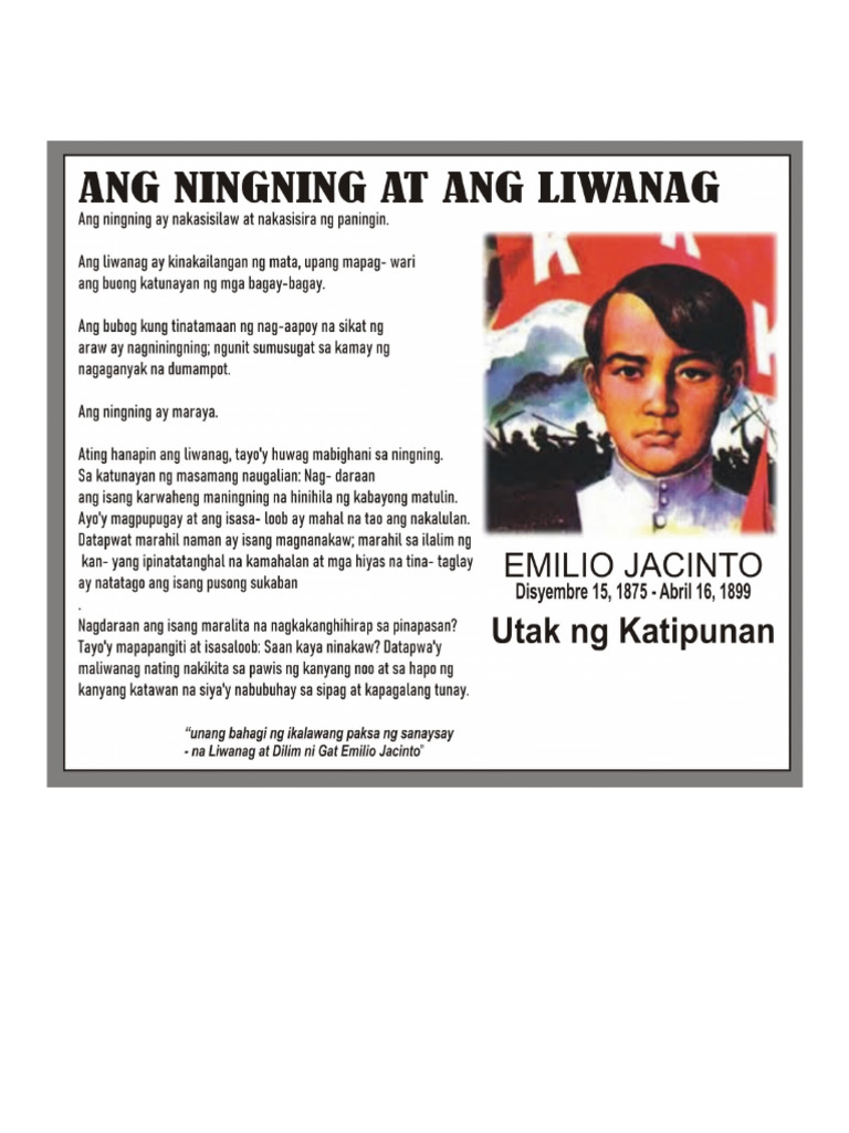 Ang Ningning at Liwanag | PDF