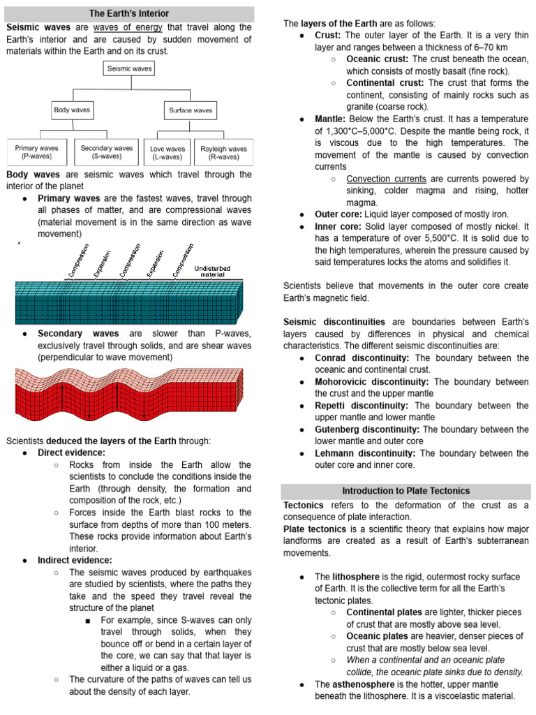 Q3 QT - Day 2 - Reviewer | PDF | Plate Tectonics | Earth