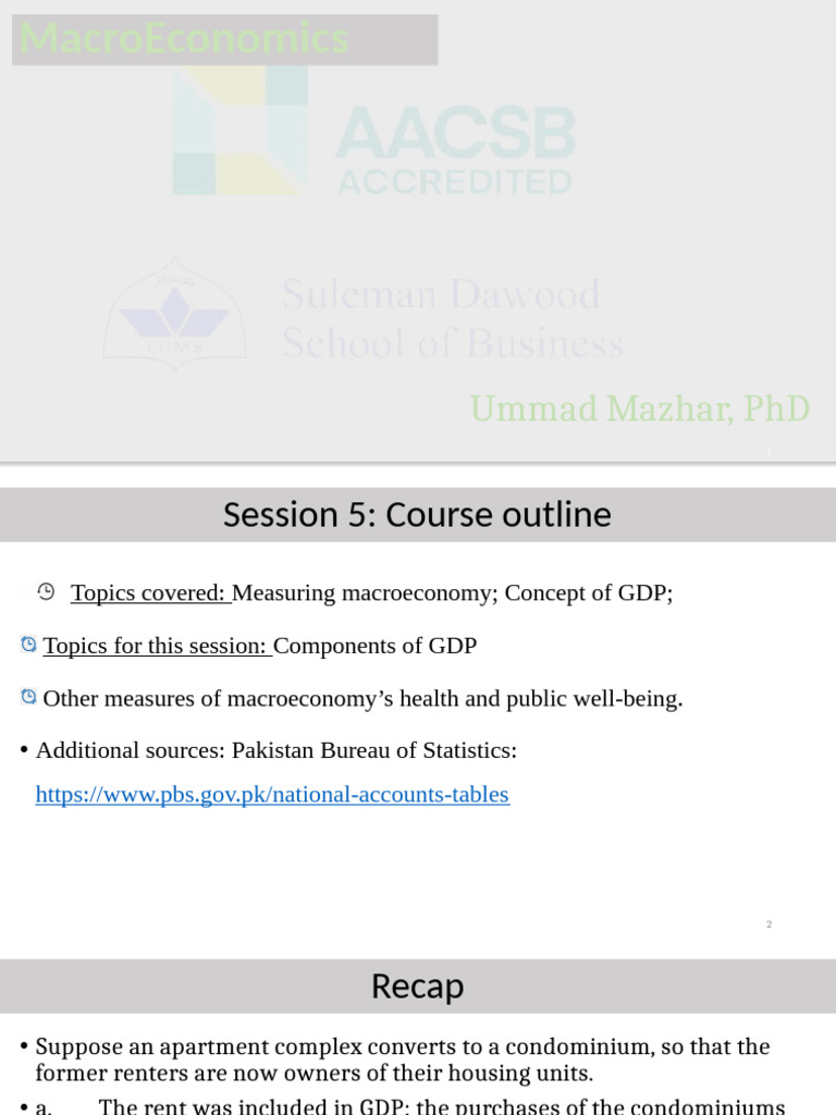 Understanding GDP Components in Pakistan | PDF | Gross Domestic Product ...