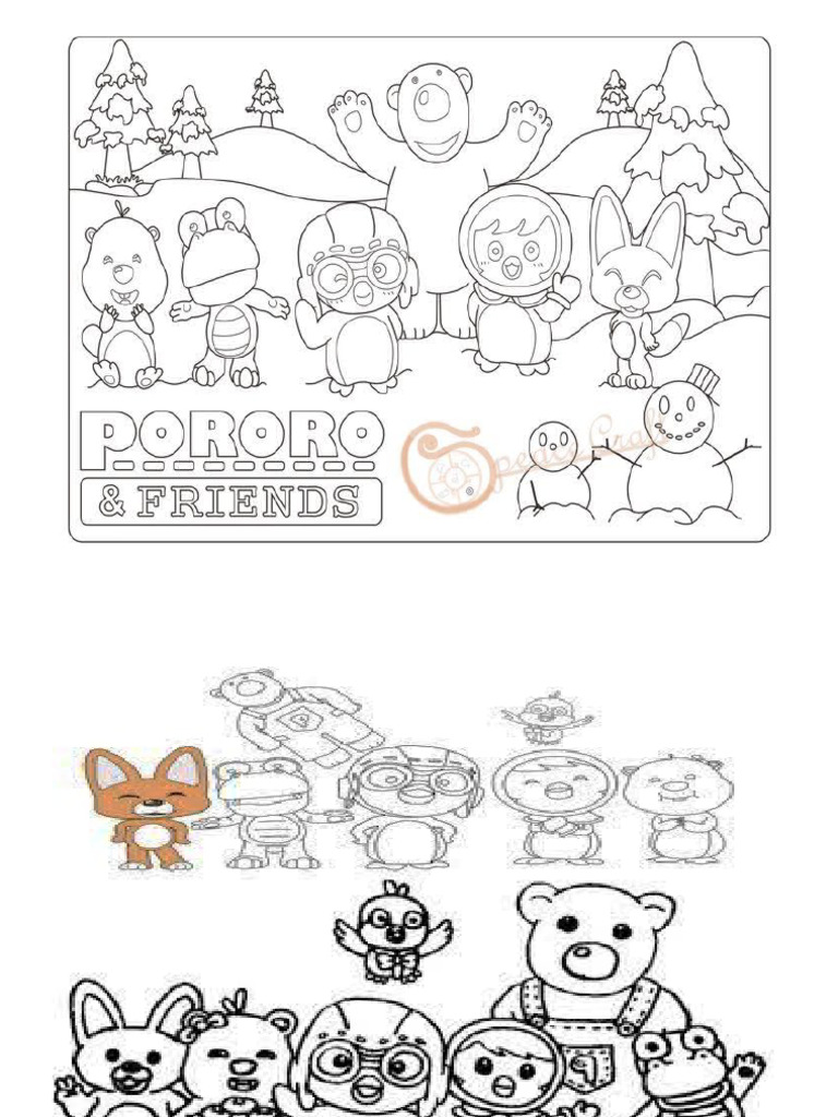 Gambar Pororo Hitam Putih | PDF