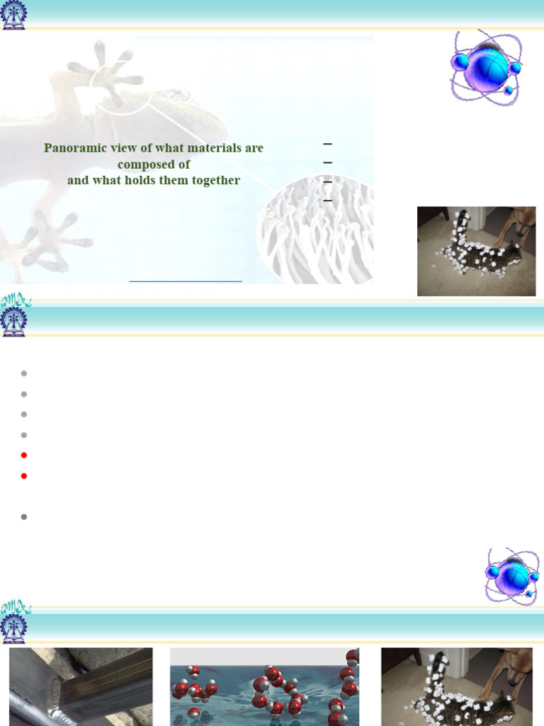 Atomic Structure and Bonding in Materials | PDF | Chemical Bond | Atoms