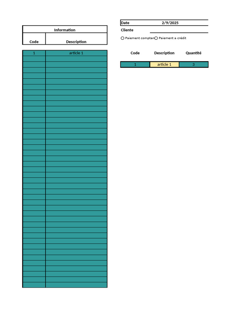 Modèle Excel pour inventaire de bar | PDF