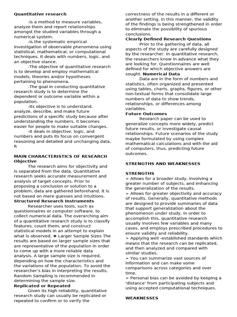 Practical Research 2 Notes | PDF | Experiment | Statistics
