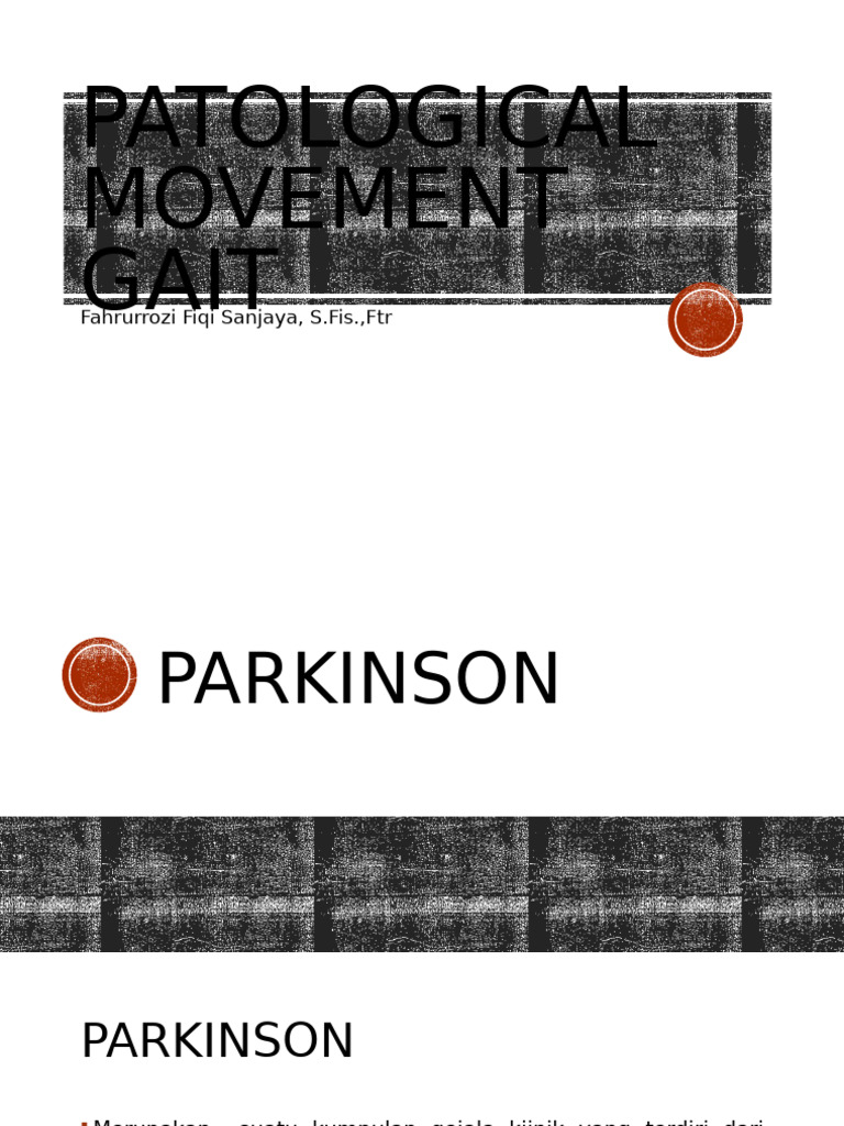 Gait Patterns in Parkinson's and Cerebral Palsy | PDF